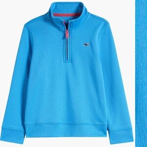 Vineyard Vines kids Half Zip pullover blue size 7